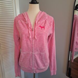 Victoria's secret PINK love pink hoodie jacket sz SP *C6